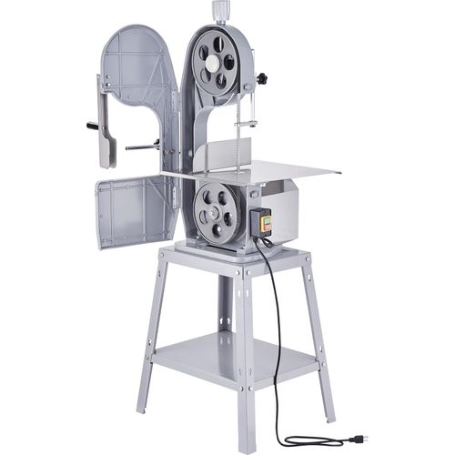 SucceBuy 1500 W kommerzielle elektrische Fleischbandsäge, Knochensägemaschine aus Edelstahl zum Schneiden von gefrorenem Fleisch, Fisch und Knochen