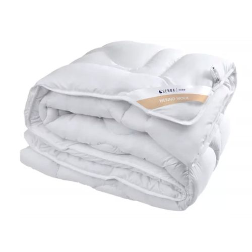 Bettdecke, Ganzjahresdecke 180x200 MERINO WOOL Senna Home, Wolle, Wolle, Weiß