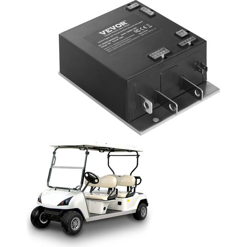 VEVOR Golfwagen-Geschwindigkeitsregler, 36 V, 350 A, Gleichstrommotor-Controller für EZGO TXT Golfwagen 2000–2009, Schutzart IP65, Aluminium-ABS-Gehäuse