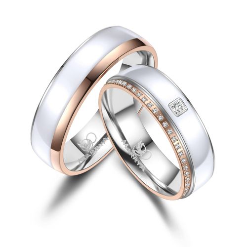 Partnerring MARRYA Gr. 48, silber (damen ring, silber, gold), Fingerringe, Damen, 48, Edelstahl