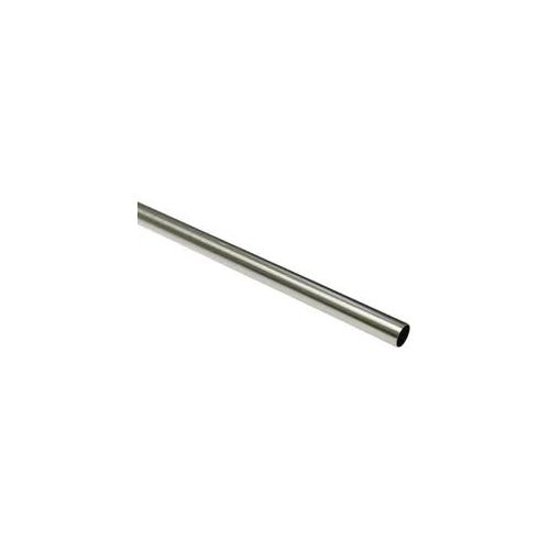 Gardinia Chicago Gardinenstangen, Ø 20 mm, Länge 120 cm, Vorhangstange, Edelstahl-optik