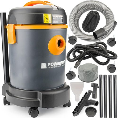 POWERMAT Teichsauger 1600W 25L Poolsauger Poolstaubsauger Trockensauger Pool Reiniger Sauger + Zubehör