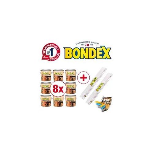 BONDEX BigPack Dauerschutz Lasur + Zollstock, Außen Holzfarbe, Wetterschutz, 20 l, Tannengrün