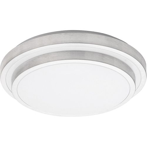 LED Deckenleuchte Aspen Metall gebürstet aluminium/ weiß Ø50cm