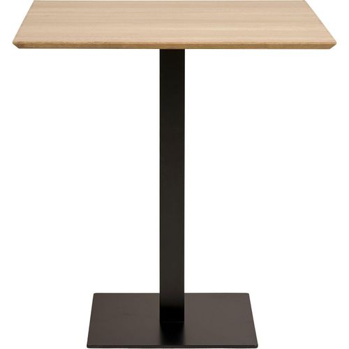 Couchtisch aus Melamin mit schwarzem Metallgestell, 70 x 70 x 75 cm