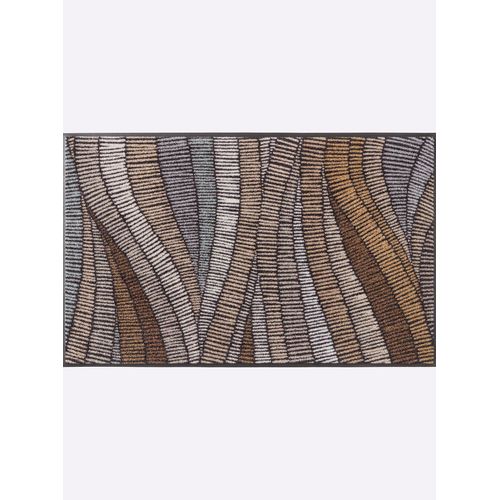 Fußmatte Gr. 5, beige (natur, grau), B:60cm H:7mm L:180cm, Polyamid, Kunstfaser, Teppiche