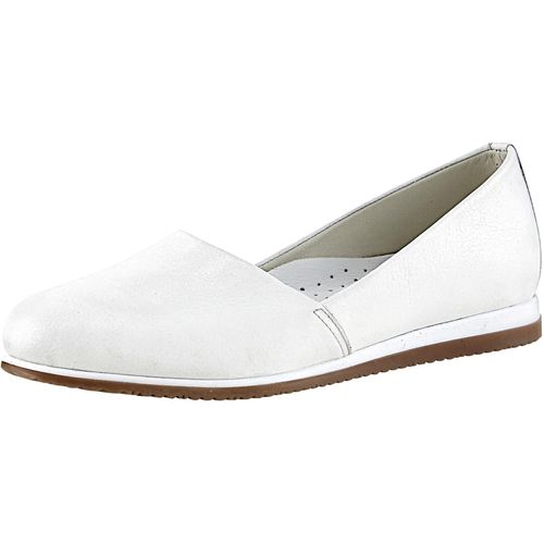 Slipper HEINE, Damen, Gr. 36, weiß, Leder, Glattleder, sportlich, Schuhe