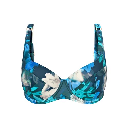 Triumph - Bikini Top gefüttert mit Bügel - Blue light 48D - Summer Fleur - Bademode für Frauen