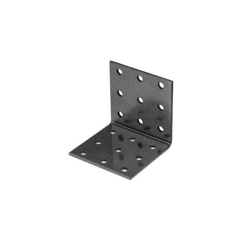 Alberts DURAVIS Lochplattenwinkel, Stahl, sendzimirverzinkt duplexbeschichtet, Schwarz 60x60x60 cm