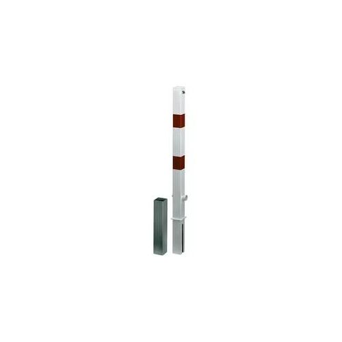 Alberts Absperrpfosten Passau-Royal, herausnehmbar, Weiß, DK, 70x70,1200 mm
