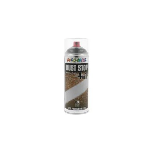 Dupli-Color Rostschutzspray 4in1 Rust Stop 400 ml, Grundierung, Farbspray, Anthrazit Hammerschlag