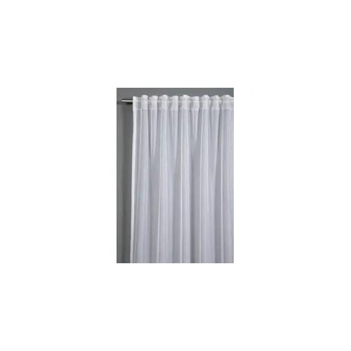 Gardinia Schal mit Gardinenband, Voile Uni weiß, 300 x 245 cm
