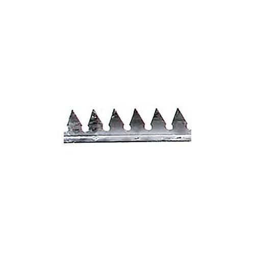 Alberts 2 m Zackenleiste, abgewinkelt, feuerverzinkt, zum Aufschrauben, 41 mm hoch, Metall-Zacken