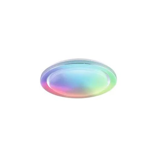 Paulmann LED Deckenleuchte Rainbow mit Regenbogeneffekt, 38,5 W = 250 W, Chrom, Dimmbar, 48,5 cm