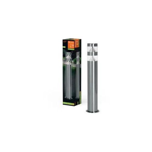 LEDVANCE LED Pollerleuchte Endura Hybrid Orion Double, wetterfeste 12 V Wegleuchte aus Stahl, grau