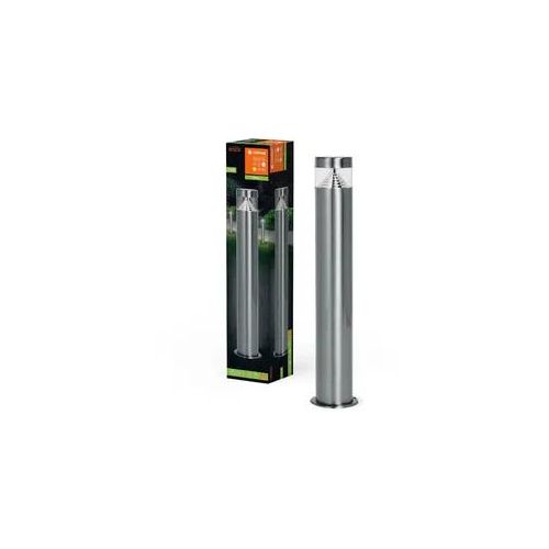 LEDVANCE LED Pollerleuchte Endura Hybrid Orion, wetterfeste 12 V Wegleuchte aus Stahl, grau