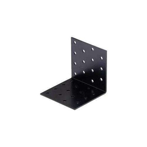 Alberts 25x Lochplattenwinkel kunststoffummantelt, Lochblech, Flachverbinder, 80 x 80 x 80 x 2,5 mm