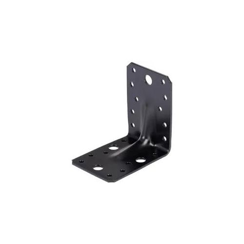 Alberts 25x Schwerlast-Winkelverbinder mit Sicke, kunststoffummantelt, Metallwinkel, 90 x 90 x 65 mm