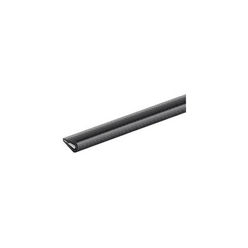 Alberts 1,5 m Kantenschutzprofil 10 x 7 x 1500 mm Schwarz Weich-PVC, Kanten-Schutz