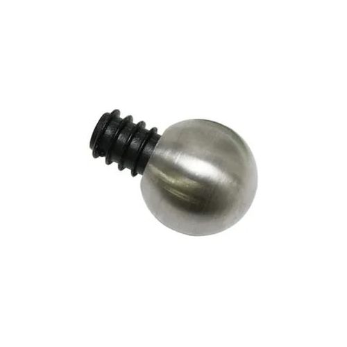 Gardinia New York Endknöpfe aus Edelstahl, Ø 12 mm, verschiedene Formen, Gardinenstangen-Endstücke