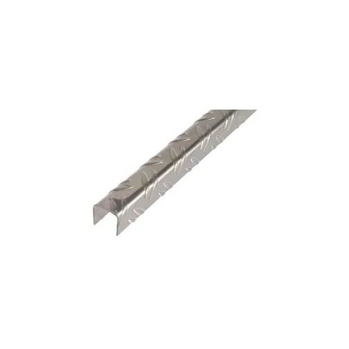 Alberts U-Profil, Blank Aluminium, geriffelt, Länge 1 m, 2 m, Materiastärke 1,5 mm
