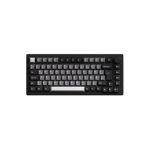 Akkogear Monsgeek M1W V3 Black & Silver - V3 Piano Pro Switch - Gaming Tastaturen - ohne Numpad - Universal - Schwarz