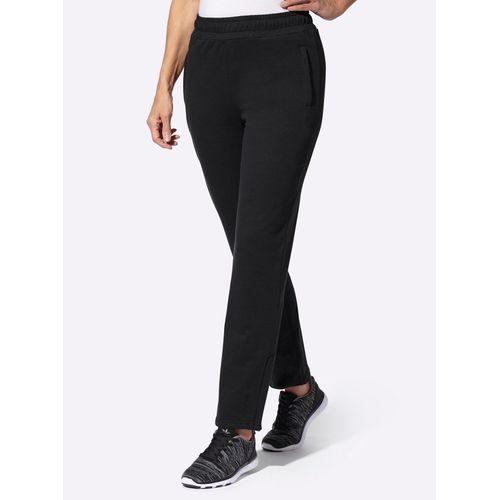 Sweathose CATAMARAN, Damen, Gr. 52/54, Normalgrößen, schwarz, 100% Baumwolle, unifarben, lang, Hosen