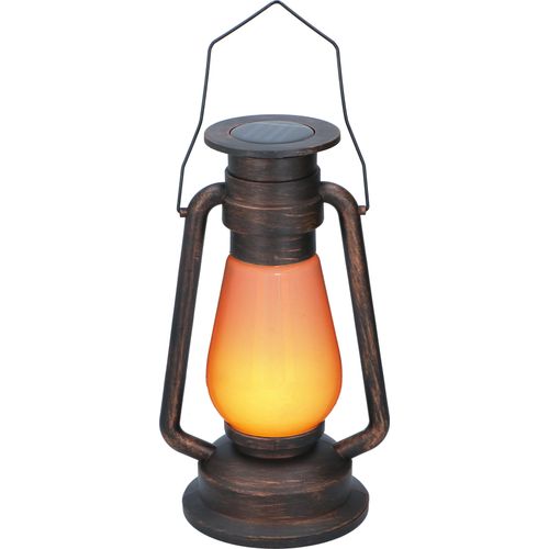 Grundig Solar Laterne - Gartendeko - Gartenbeleuchtung - LED - Flammeneffekt