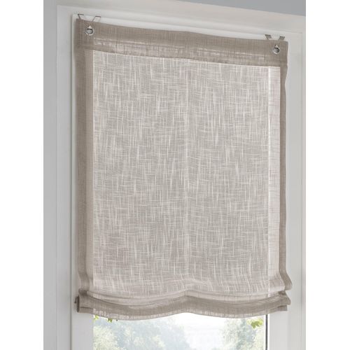 Raffrollo HEINE HOME Gr. 2, grau (taupe), B:60cm H:130cm, Raffrollos
