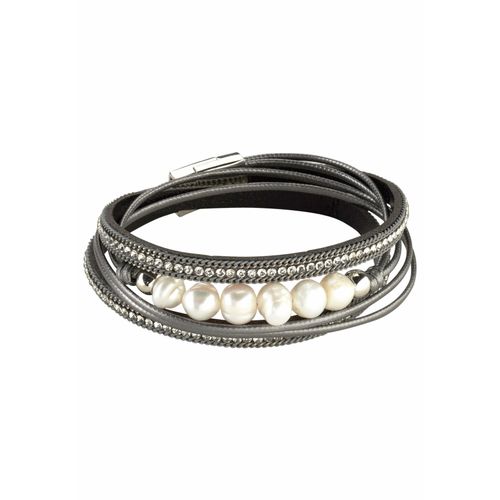 Firetti Armband »zum Wickeln, trendy«, mit Strassstein - mit Wachsperle