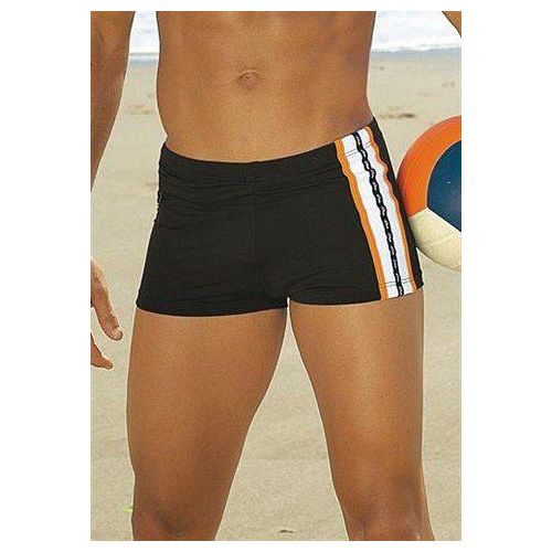 Boxer-Badehose S.OLIVER, Herren, Gr. 4, N-Gr, braun, Polyamid, unifarben, Badehosen, mit Reißverschlusstasche