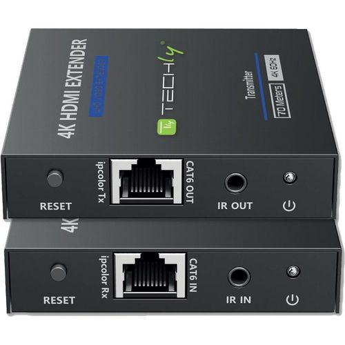Techly IDATA EXT-565 Audio-/Video-Leistungsverstärker AV-Sender & -Empfänger Schwarz