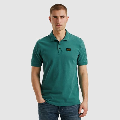 Poloshirt PME LEGEND, Herren, Gr. L, piquant grün, Obermaterial: 95% Baumwolle, 5% Elasthan, casual, normal, Kurzarm, Shirts, mit Logostickerei