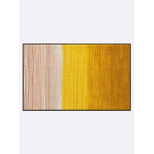 Fußmatte SALONLOEWE Gr. 1, gelb (gelb, taupe), B:40cm H:7mm L:60cm, Polyamid, Kunstfaser, Teppiche