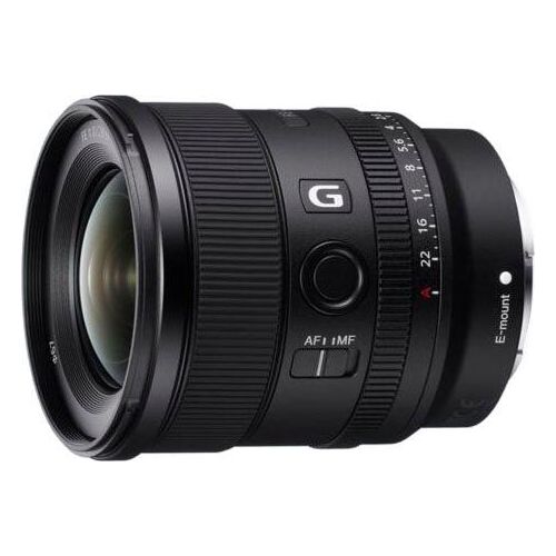 SONY Weitwinkelobjektiv "SEL20F18G", schwarz, B:19,5cm H:8,47cm T:11,5cm Ø:7,35cm, Objektive, Vollformat E Mount (FE 20mm F1.8, Ultraweitwinkel)