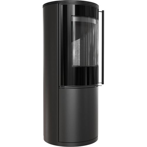 Kaminofen aus Stahl KRATKI SVEN Ø 150 7 kW schwarz Verkleidung mit Türfeder