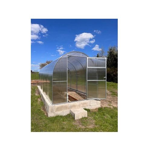 Garten Dream Polycarbonat-Gewächshaus "MINI" 2x4m aus Stahl, mit 4mm Polycarbonat