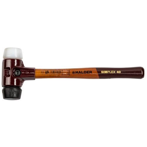 Halder SIMPLEX-Schonhammer 40 GUMMIK./SUPERPL. TE SIMPL