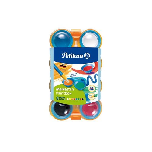 Pelikan Farbkasten inkl. 1 Pinsel, 8 Farben