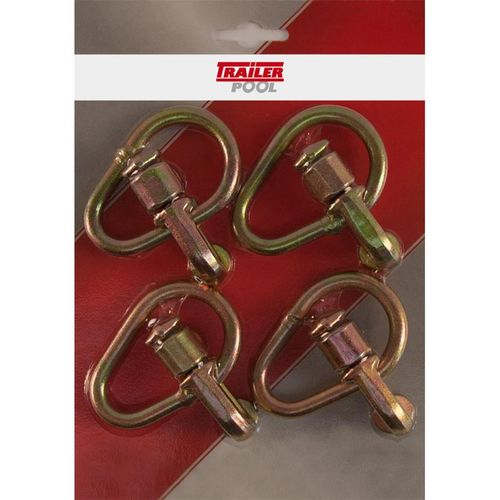 Doppel-Beschlag mit Ring für Airlineschiene, von Trailer Pool, 4 Stück