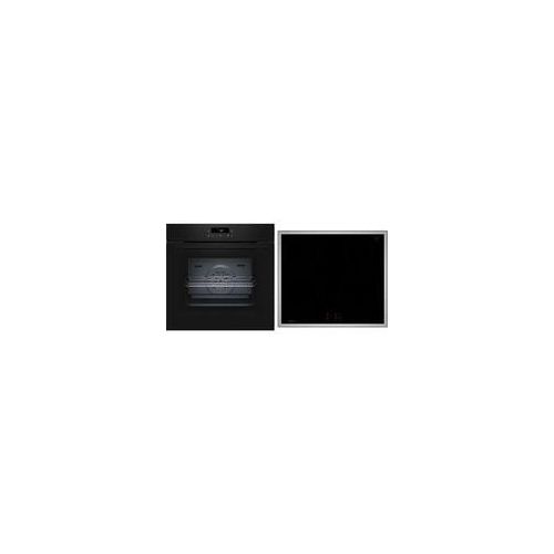 BTX46PIB0, Backofen-Set schwarz/edelstahl