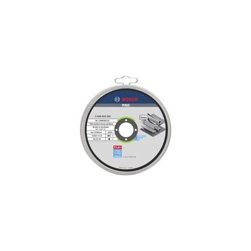 Trennscheibe Standard for Inox - Rapido, Ø 125mm 10 Stück, Bohrung 22,23mm, WA 60 T BF, gerade