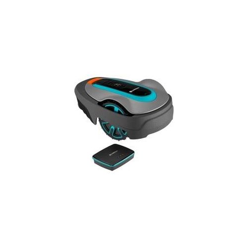 Mähroboter smart SILENO city 400m² Set grau/türkis, Li-Ionen Akku 2,0Ah, mit smart Gateway, LONA-Technologie