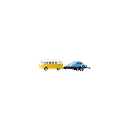 SUPER VW T1 mit Anhänger und VW Käfer, Modellfahrzeug