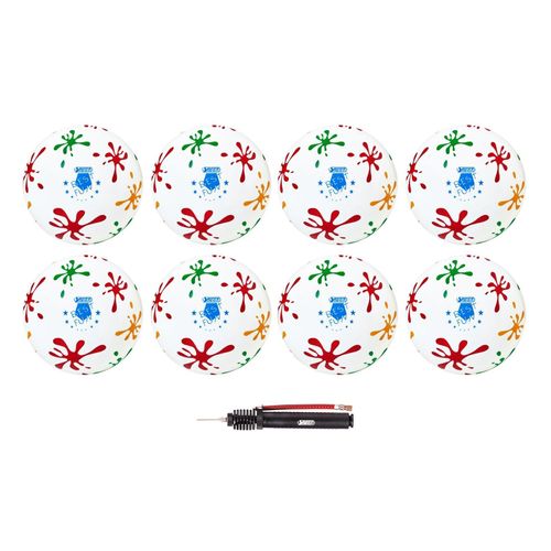 PVC Ball Toy, 22 cm, Klecks, 8 Bälle