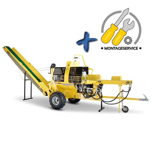 BAMATO 20 to Sägespaltautomat WPO-400PRO mit Förderband &amp Montageservice