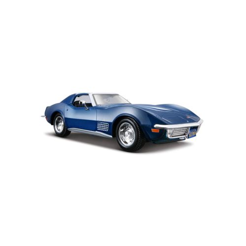 Maisto 31202 - Modellauto - Chevrolet Corvette 70 (blau, Maßstab 1:24)