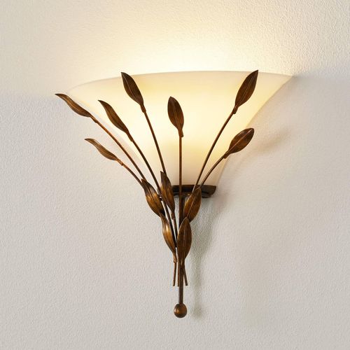 Wandleuchte CAMPANA mit Blattdekor