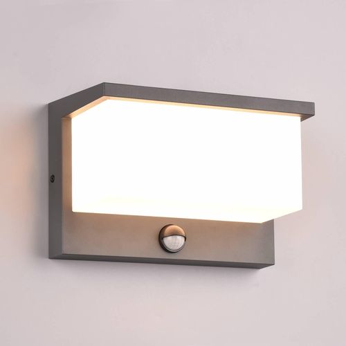 LED-Außenwandleuchte Nestos, Bewegungssensor, IP54