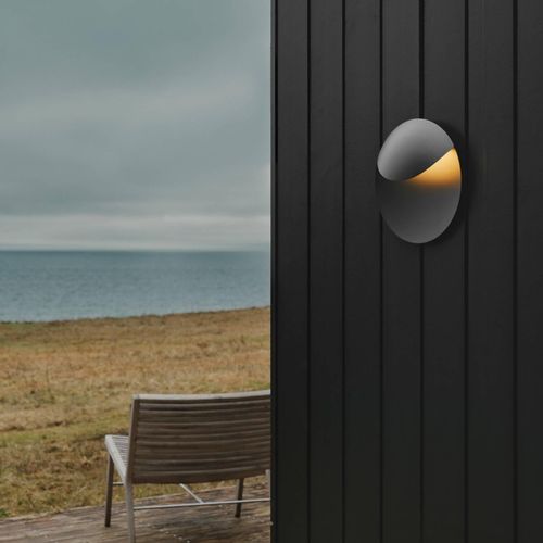 LED-Außenwandleuchte Valopin Seaside, schwarz